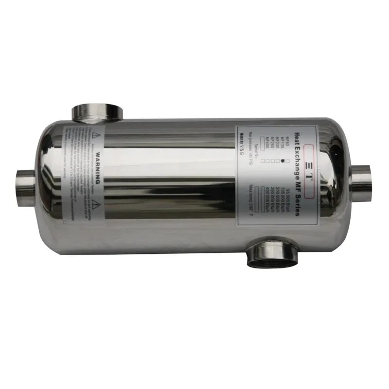 Pool Water Heat Exchanger Stainless - Outdoor Constante Temperatuur Zwembad Warmtewisselaar Badkuip