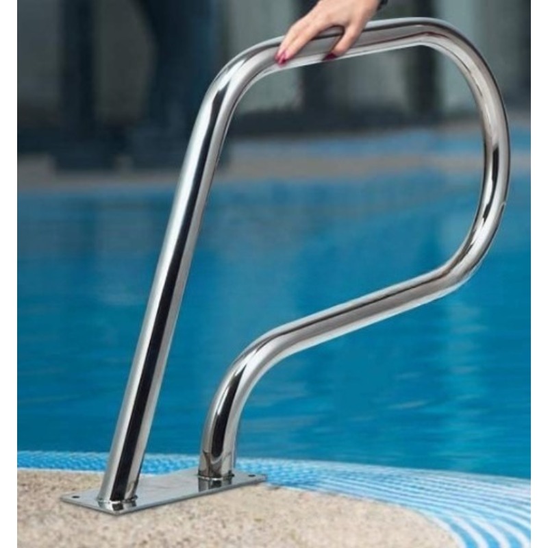 Swimming Pool Safety Handrail Stainless - Roestvrijstalen zwembadhandrail, zware veiligheidsbeugel, complete montageset