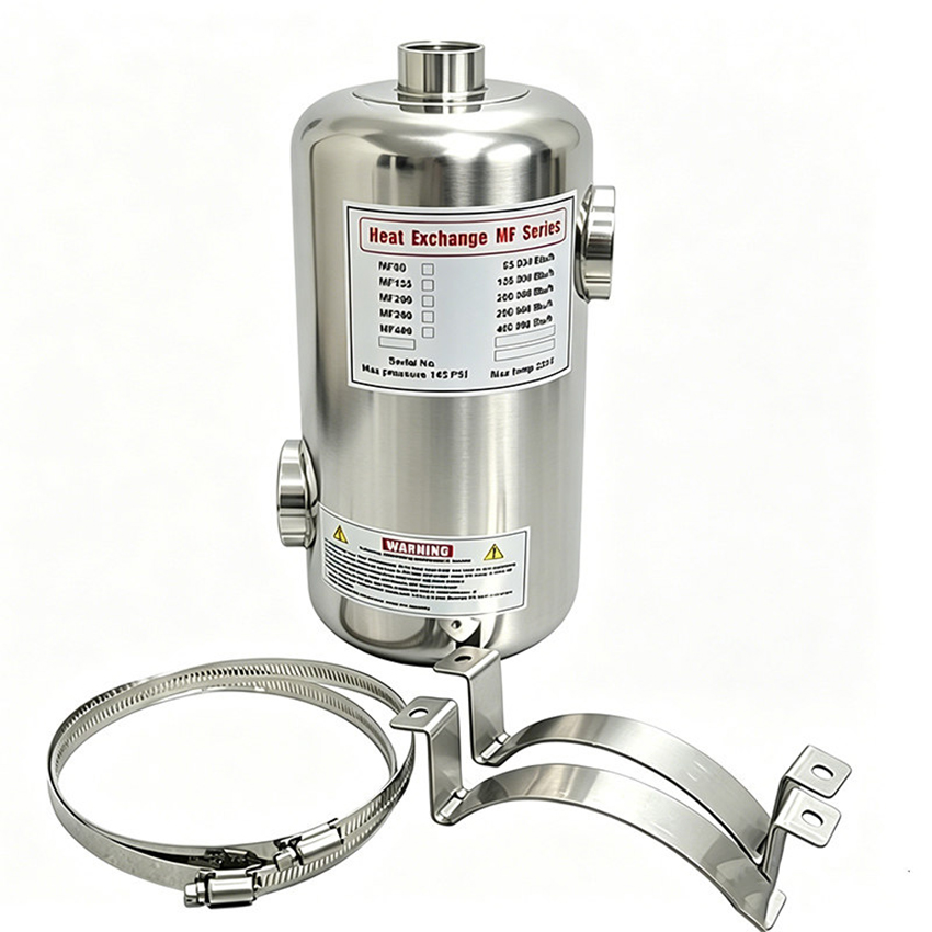 Pool Water Heat Exchanger Stainless - Zwembad spa koud en warm water