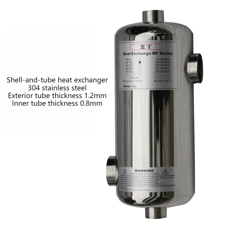 Outdoor Constante Temperatuur  - Pool Water Heat Exchanger Stainless recensie en prijs
