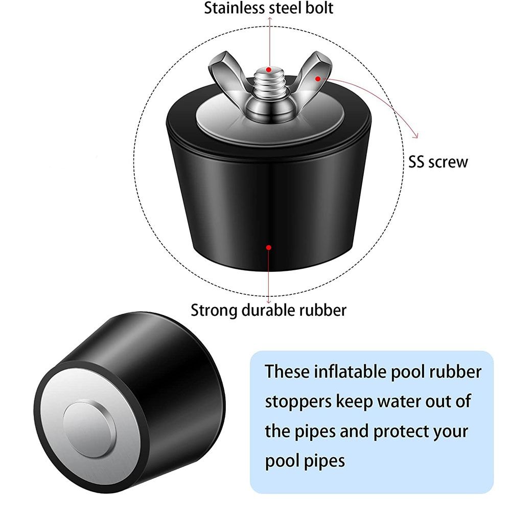 Zwembadfittingen Zwembadplugge - Pool Winterizing Plug Expansion Rubber recensie en prijs