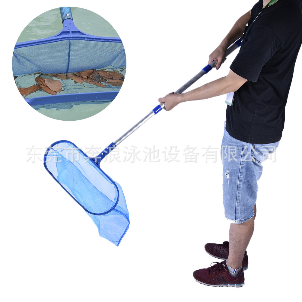 Telescopisch zwembadreinigings - Swimming Pool Skimmer Net Leaf Rake recensie en prijs
