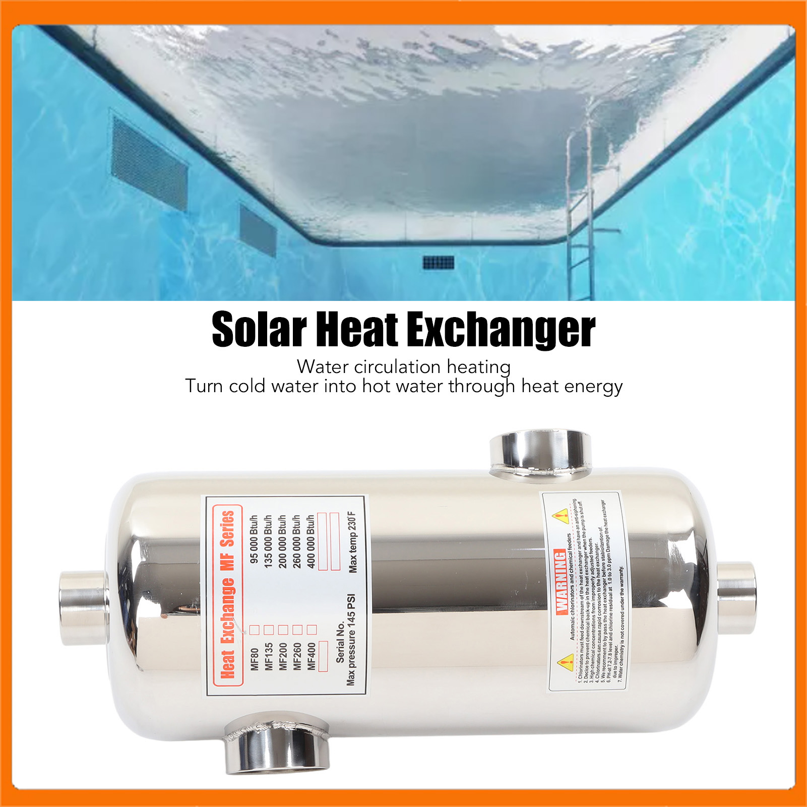 Solar Warmtewisselaar Zwembad  - Pool Water Heat Exchanger Stainless recensie en prijs