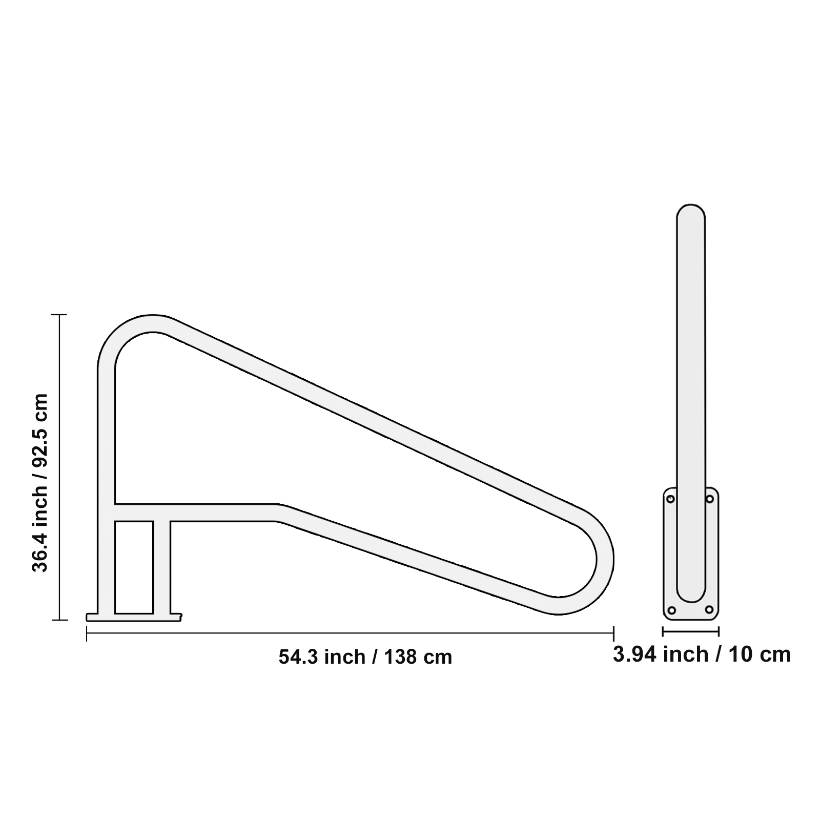 Zwembadhandrail van roestvrij  - Swimming Pool Safety Handrail Stainless recensie en prijs