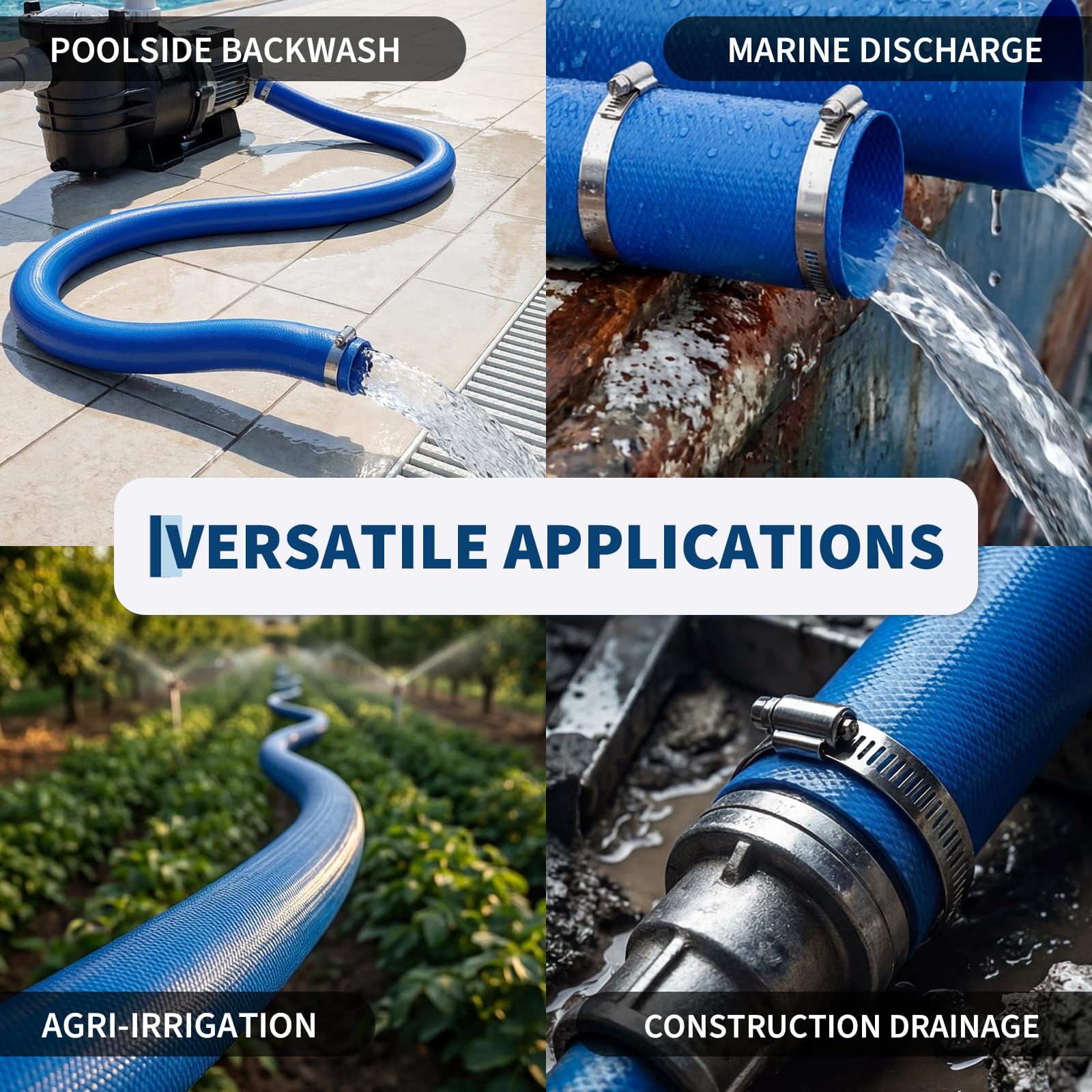 Zwembad terugspoelslang 1,5/2  - Pool Backwash Hose Heavy Duty 2 Inch recensie en prijs